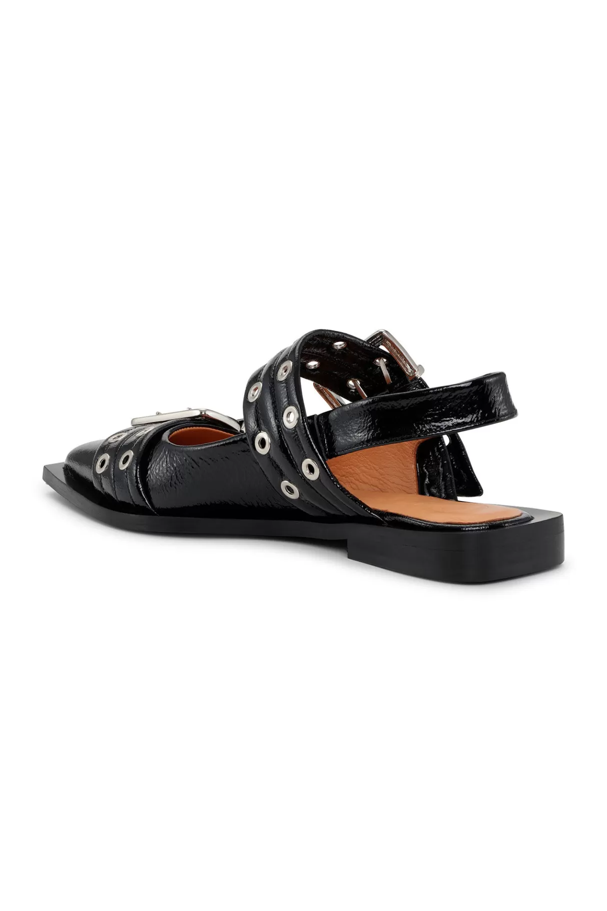 GANNI Flache Schuhe<Ballerinas Mit Breiter Schnalle Black