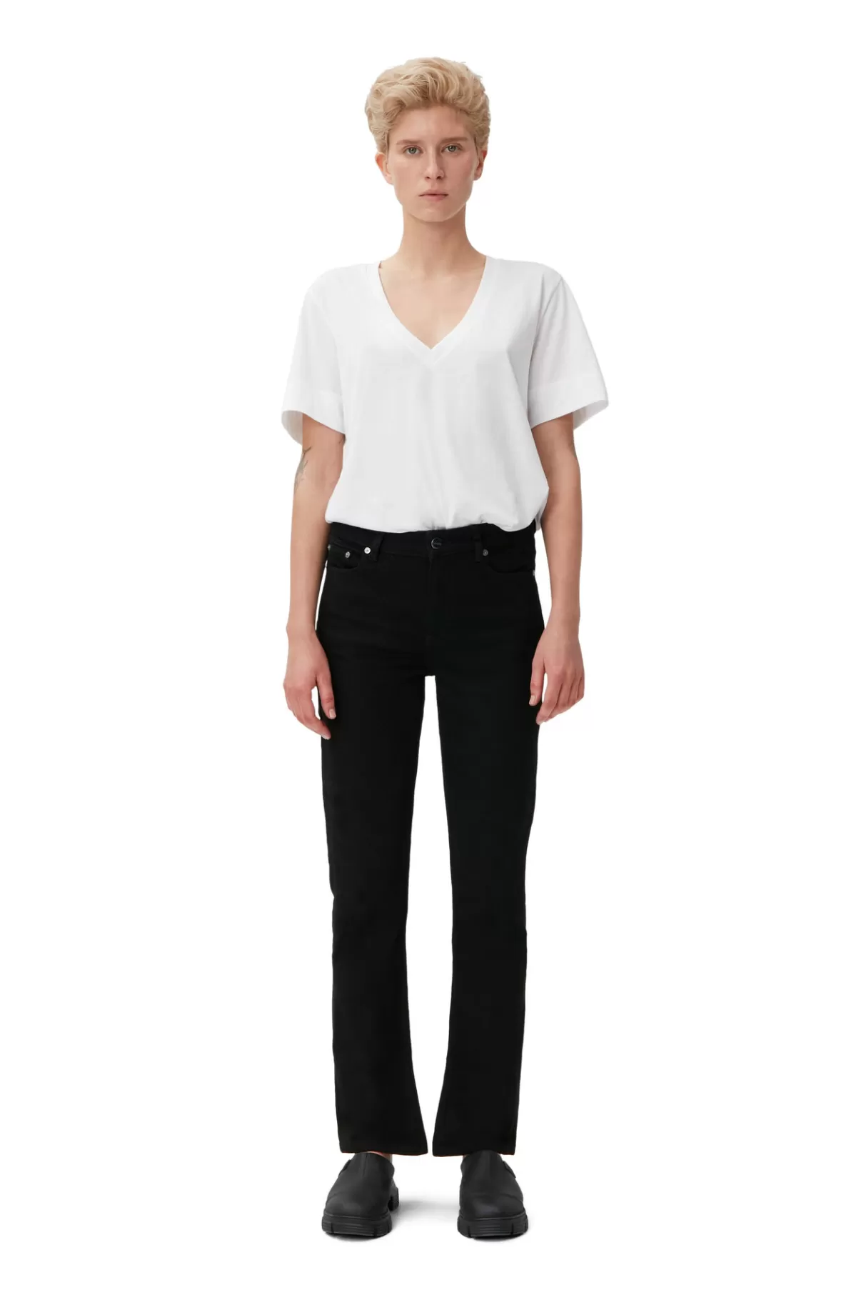 GANNI Hosen<Beksi Jeans Black/Black