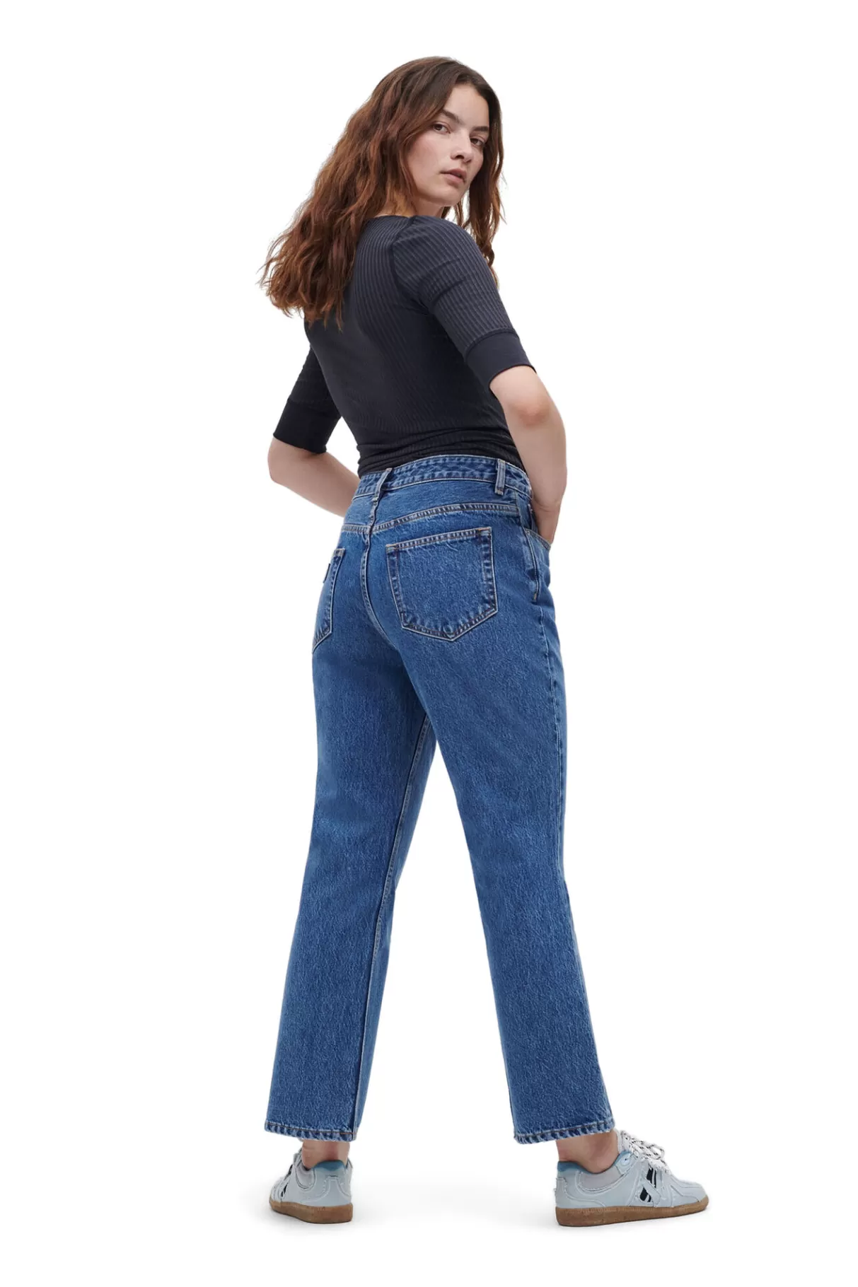 GANNI Hosen<Betzy Jeans Mid Blue Stone