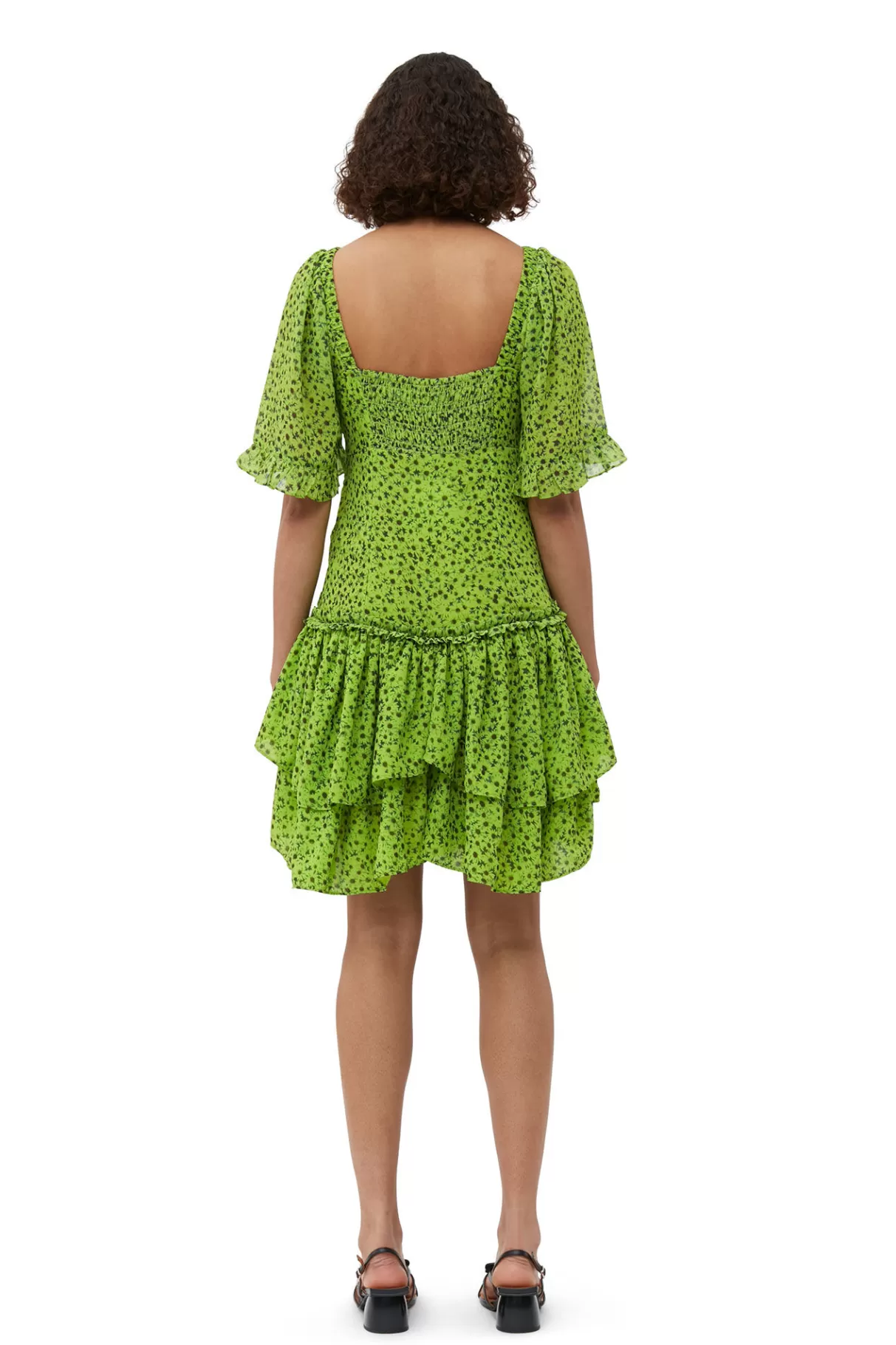 GANNI Kleider<Chiffon-Minikleid Tender Shoots