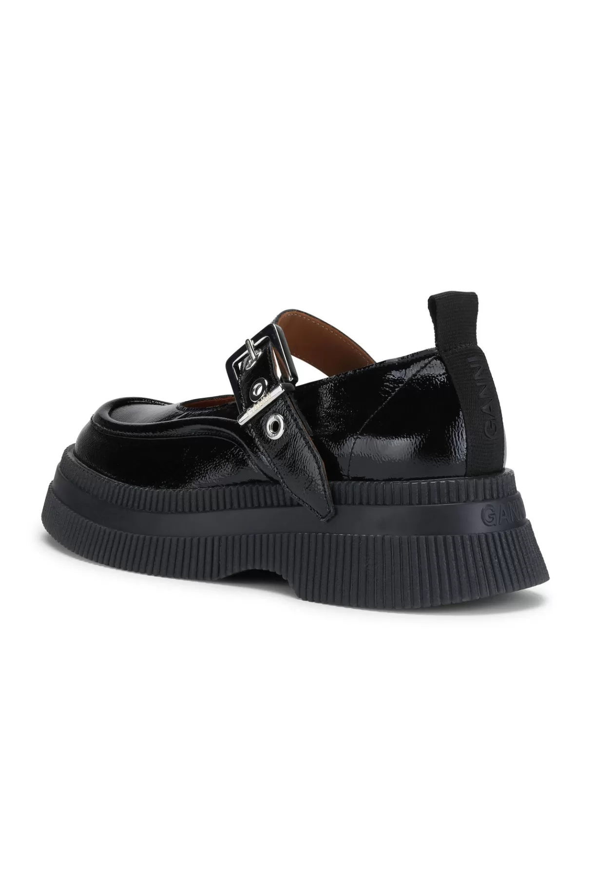 GANNI Flache Schuhe<Creepers-Mary-Jane Black