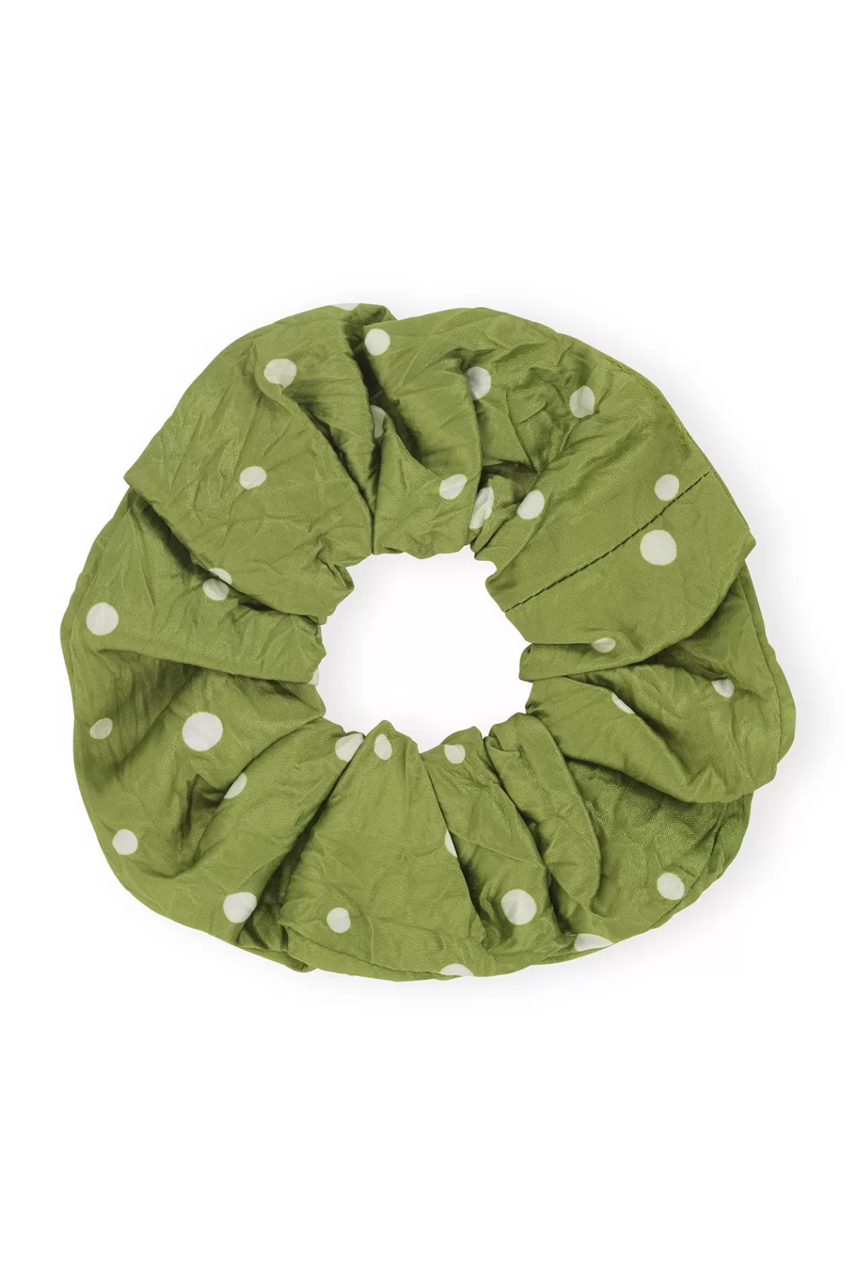 GANNI Haar-Accessoires<Crinkled Satin Scrunchie Going Green