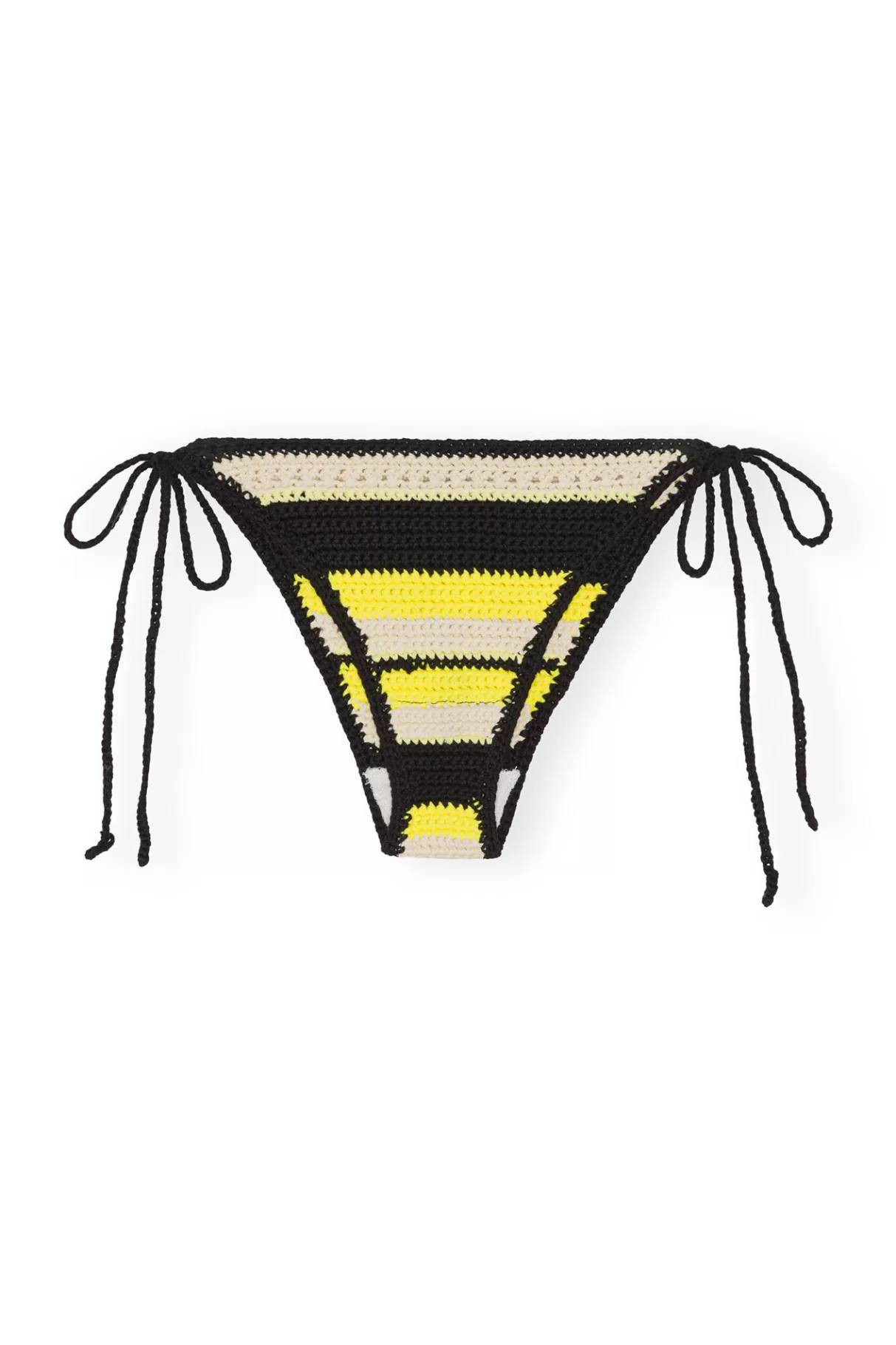 GANNI Bademode<Crochet String Bikini Briefs Golden Kiwi