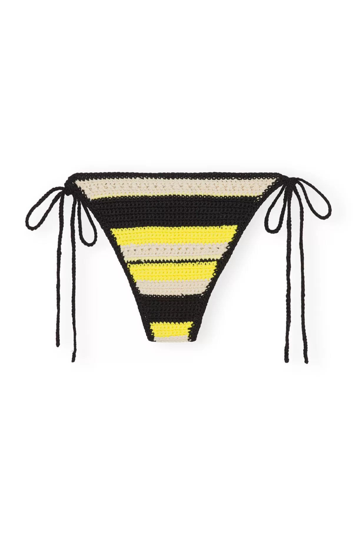 GANNI Bademode<Crochet String Bikini Briefs Golden Kiwi