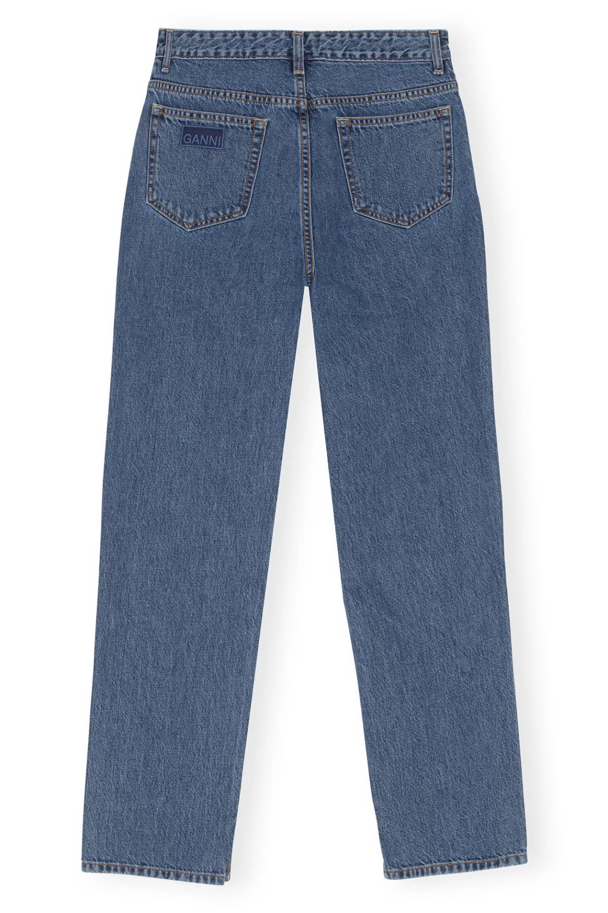 GANNI Hosen<Figni-Jeans Mid Blue Stone