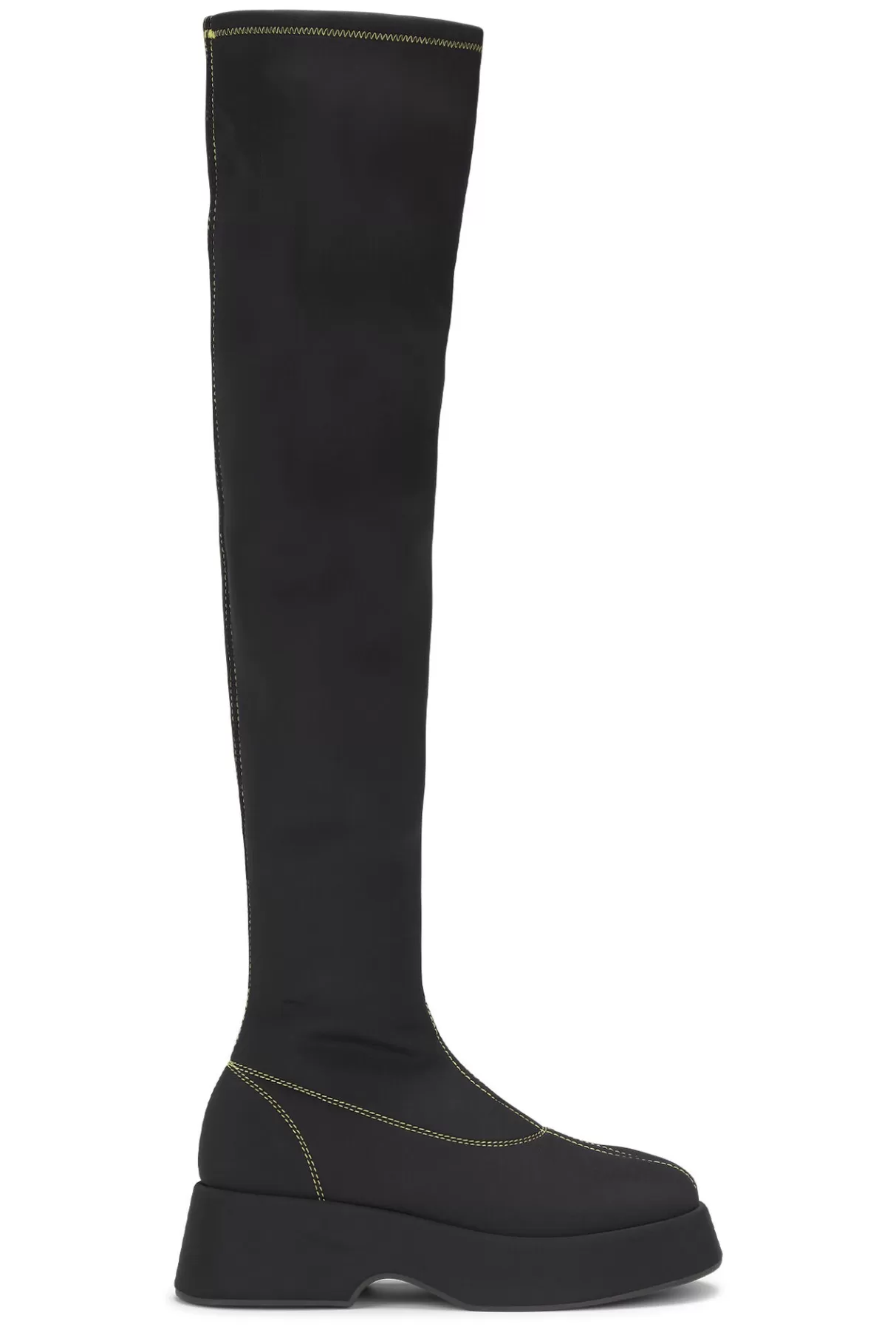 GANNI Stiefel<Flache Retro-Sockenstiefel Black