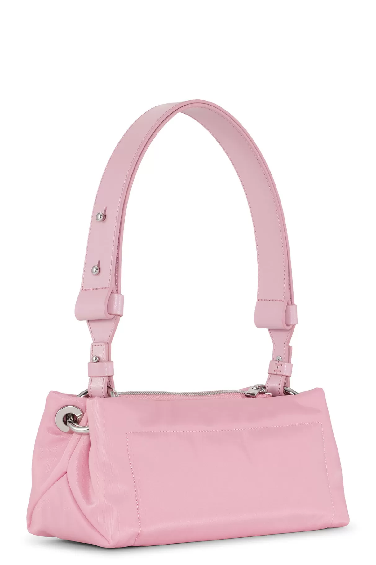 GANNI Schultertaschen<Gepolsterte Baguette-Tasche Pink Nectar