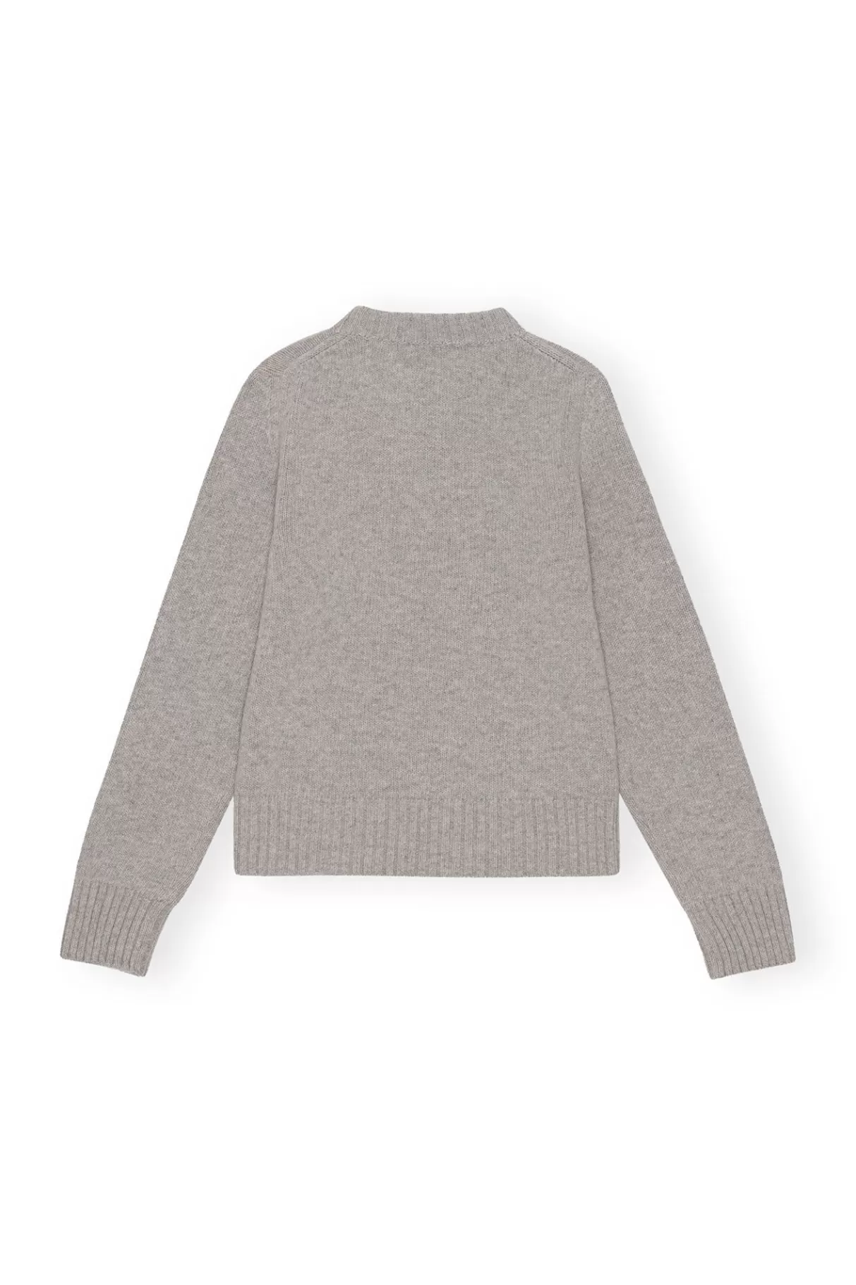 GANNI Strickwaren<Graphic O-Neck Pullover Oyster Gray