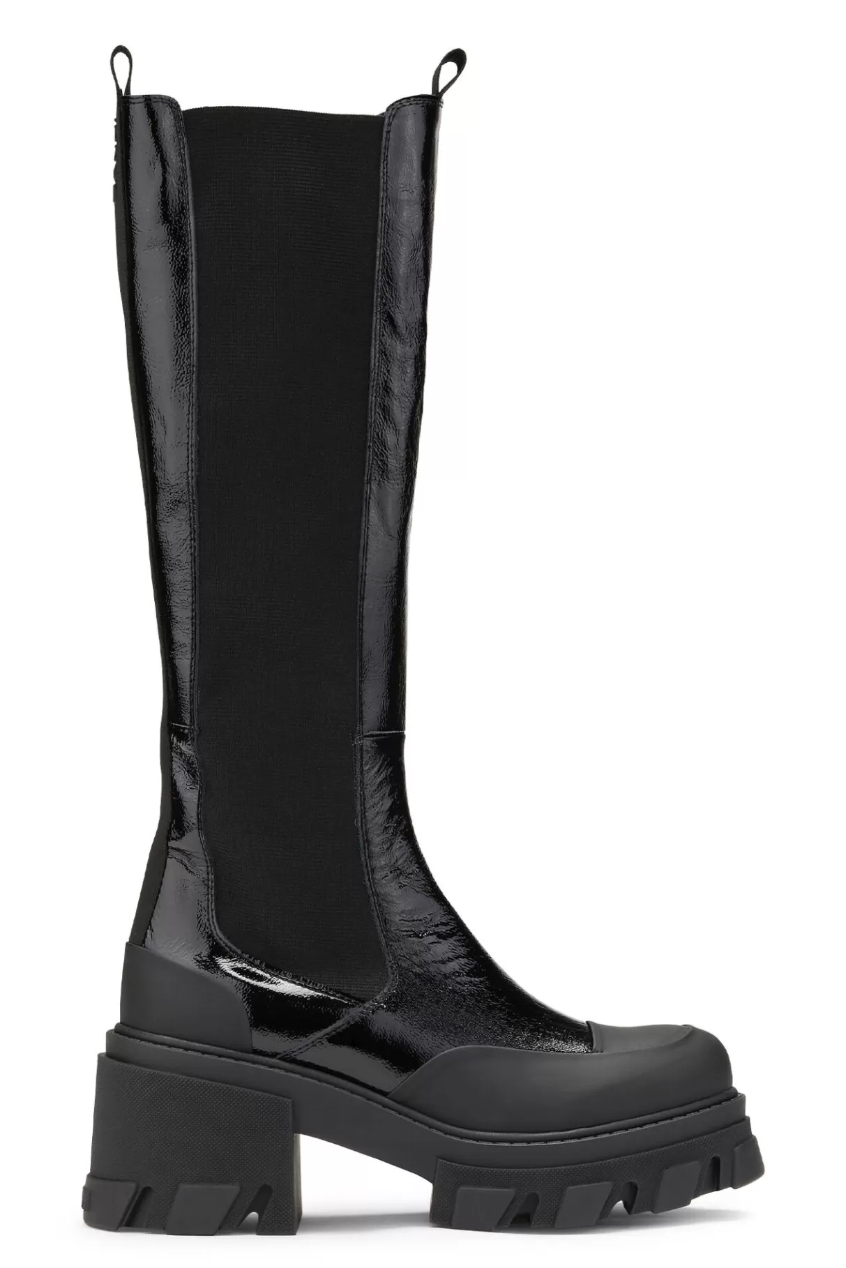 GANNI Stiefel<Hohe Chelsea-Stiefel Mit Stollen Black