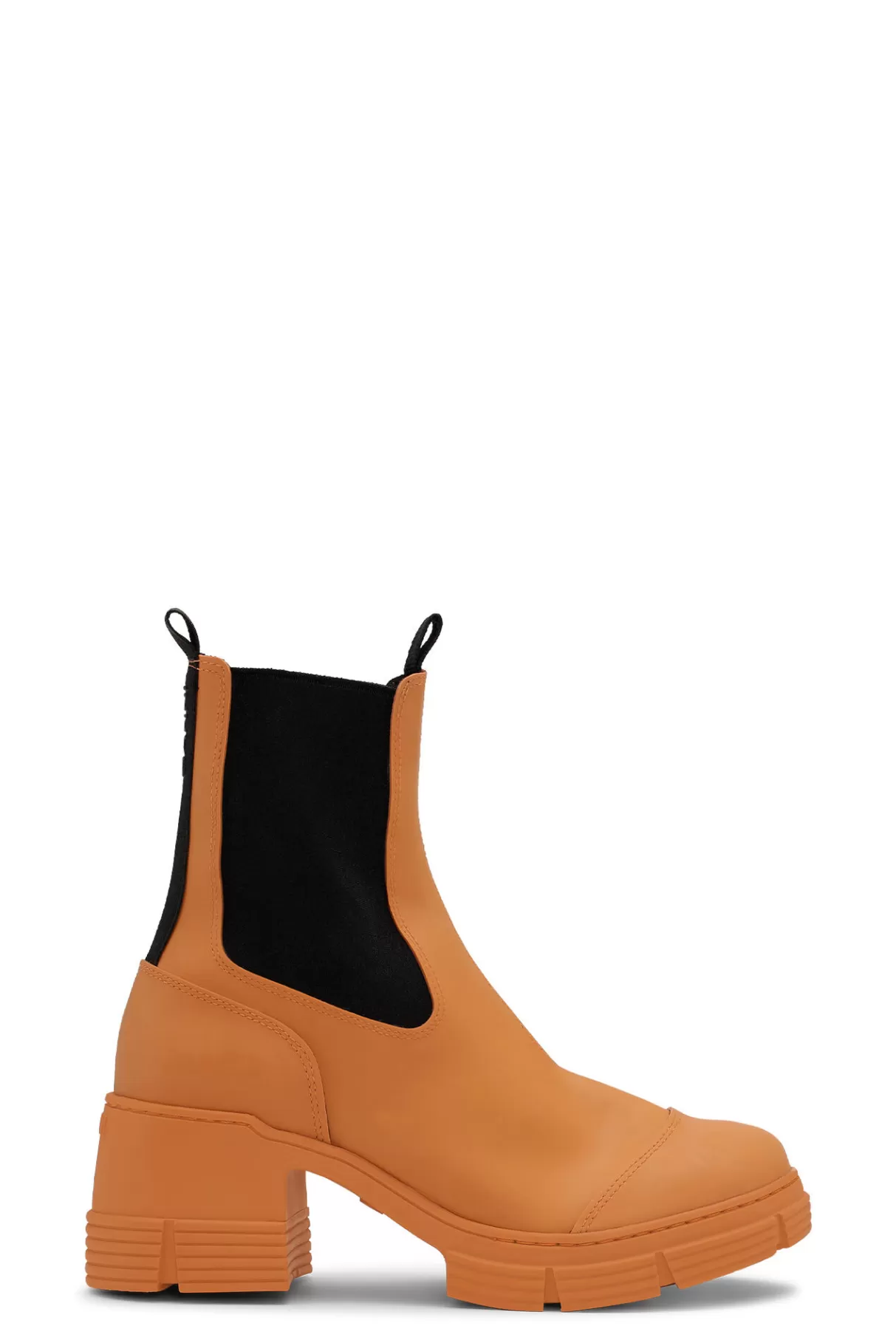 GANNI Stiefel<Hohe City-Stiefel Aus Rubber Vibrant Orange