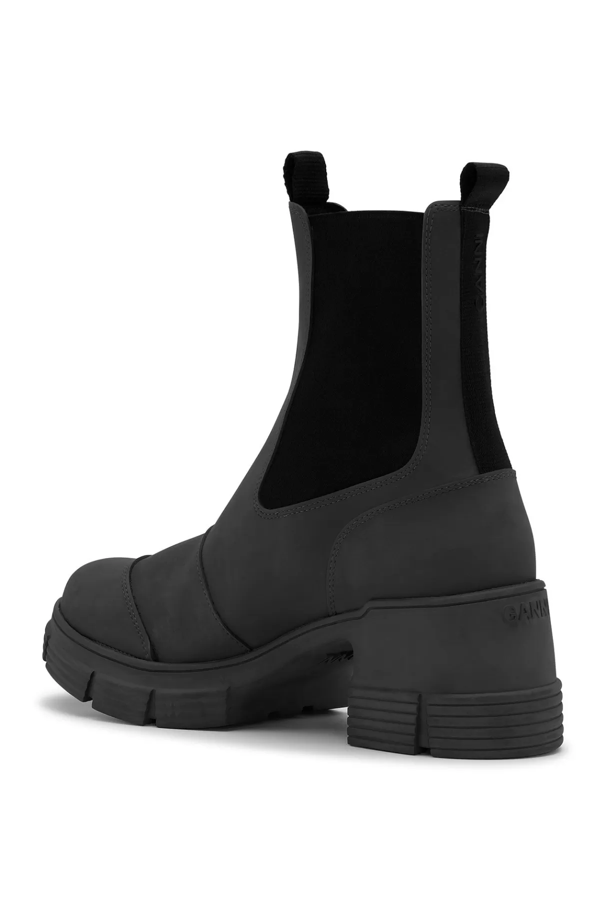 GANNI Stiefel<Hohe City-Stiefel Aus Rubber Black