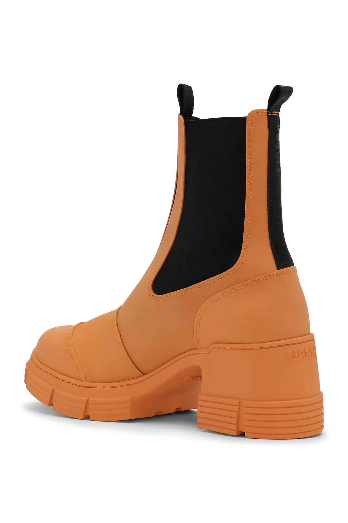 GANNI Stiefel<Hohe City-Stiefel Aus Rubber Vibrant Orange