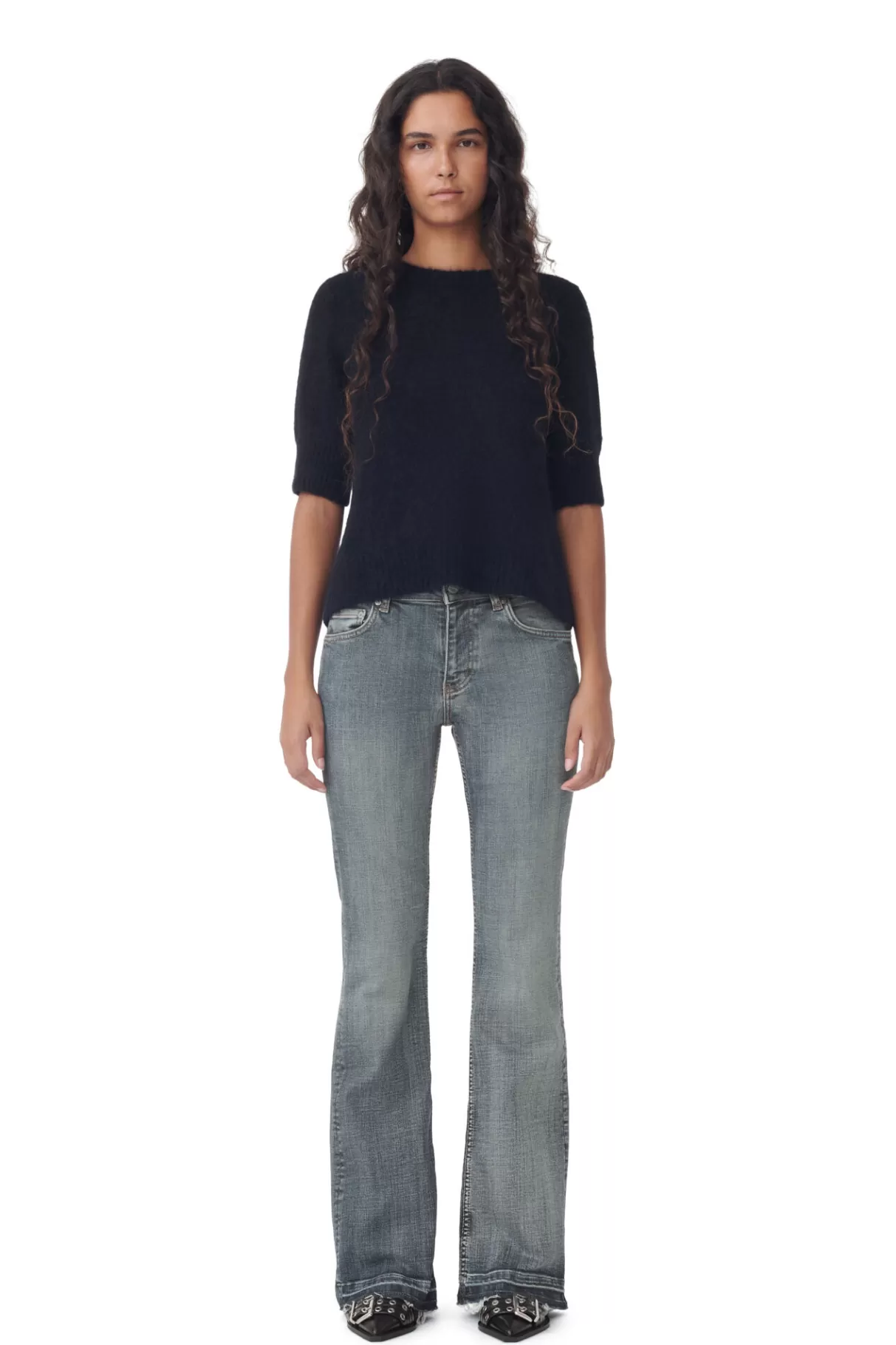 GANNI Hosen<Iry-Jeans Mit Gefarbten Saumen Tint Wash