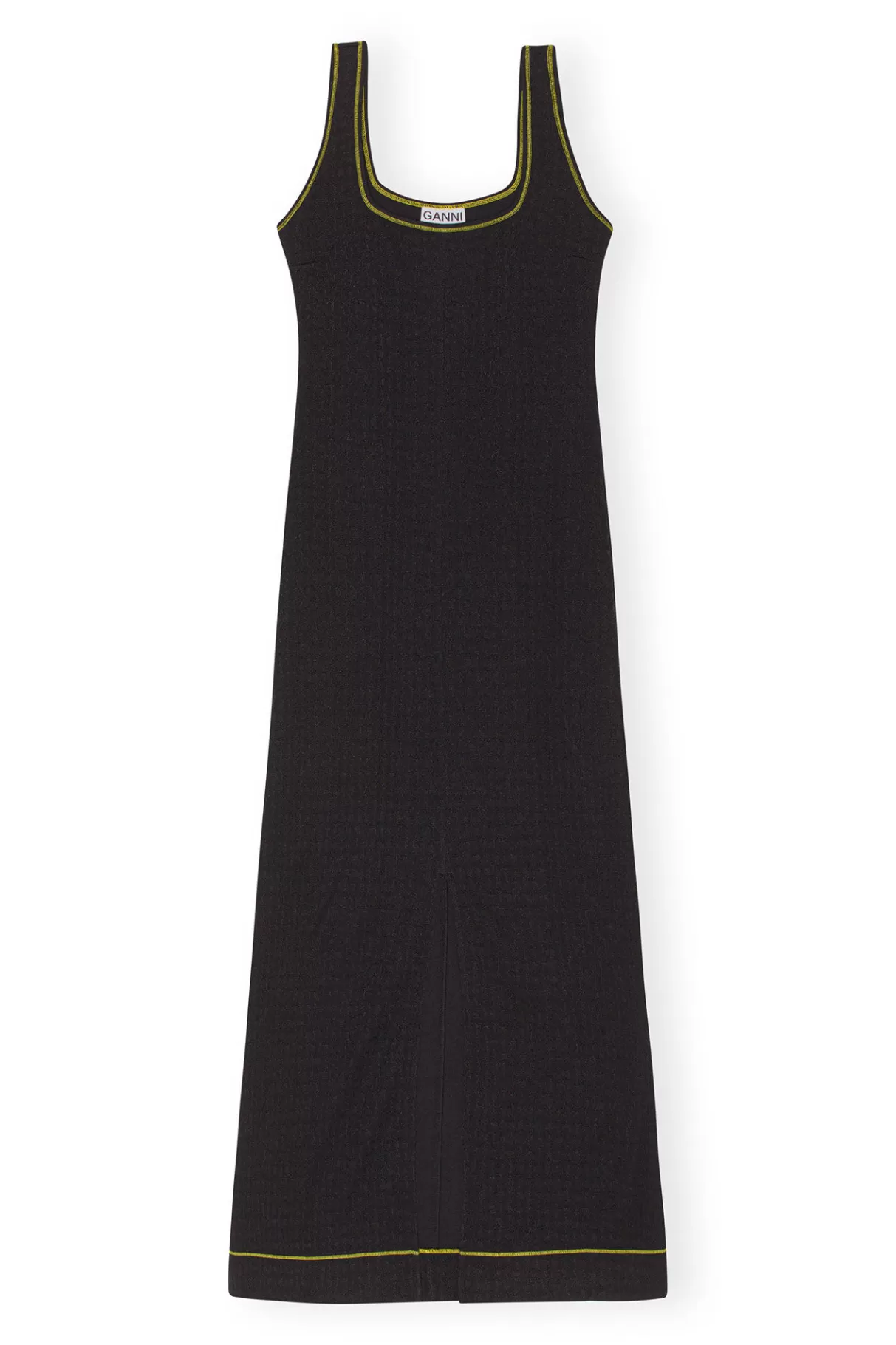 GANNI Kleider<Jacquard Jersey Long Dress Black