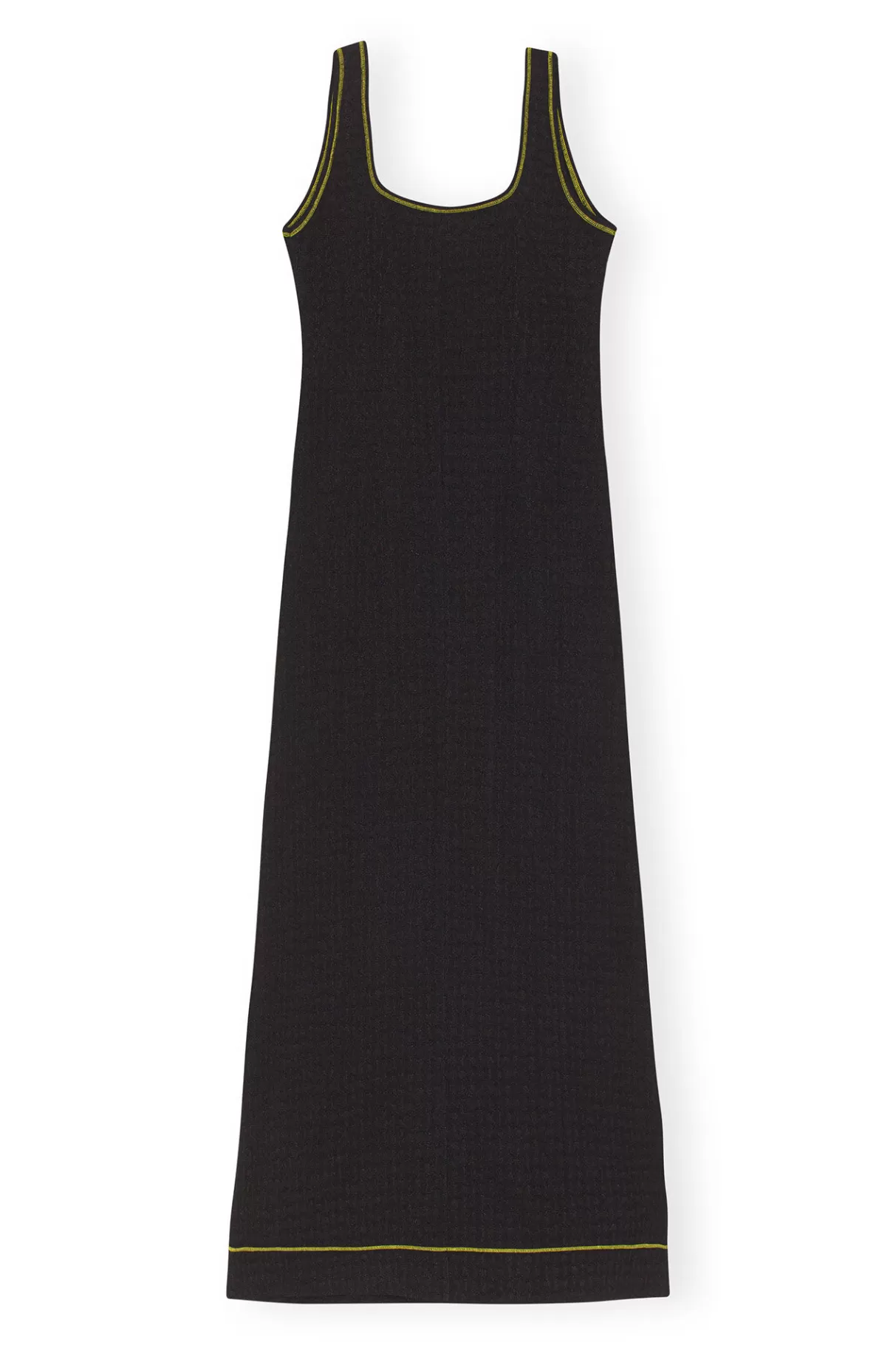 GANNI Kleider<Jacquard Jersey Long Dress Black