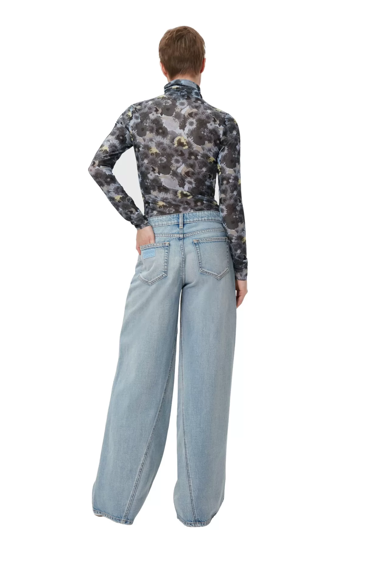 GANNI Hosen<Jozey Jeans Light Blue Vintage