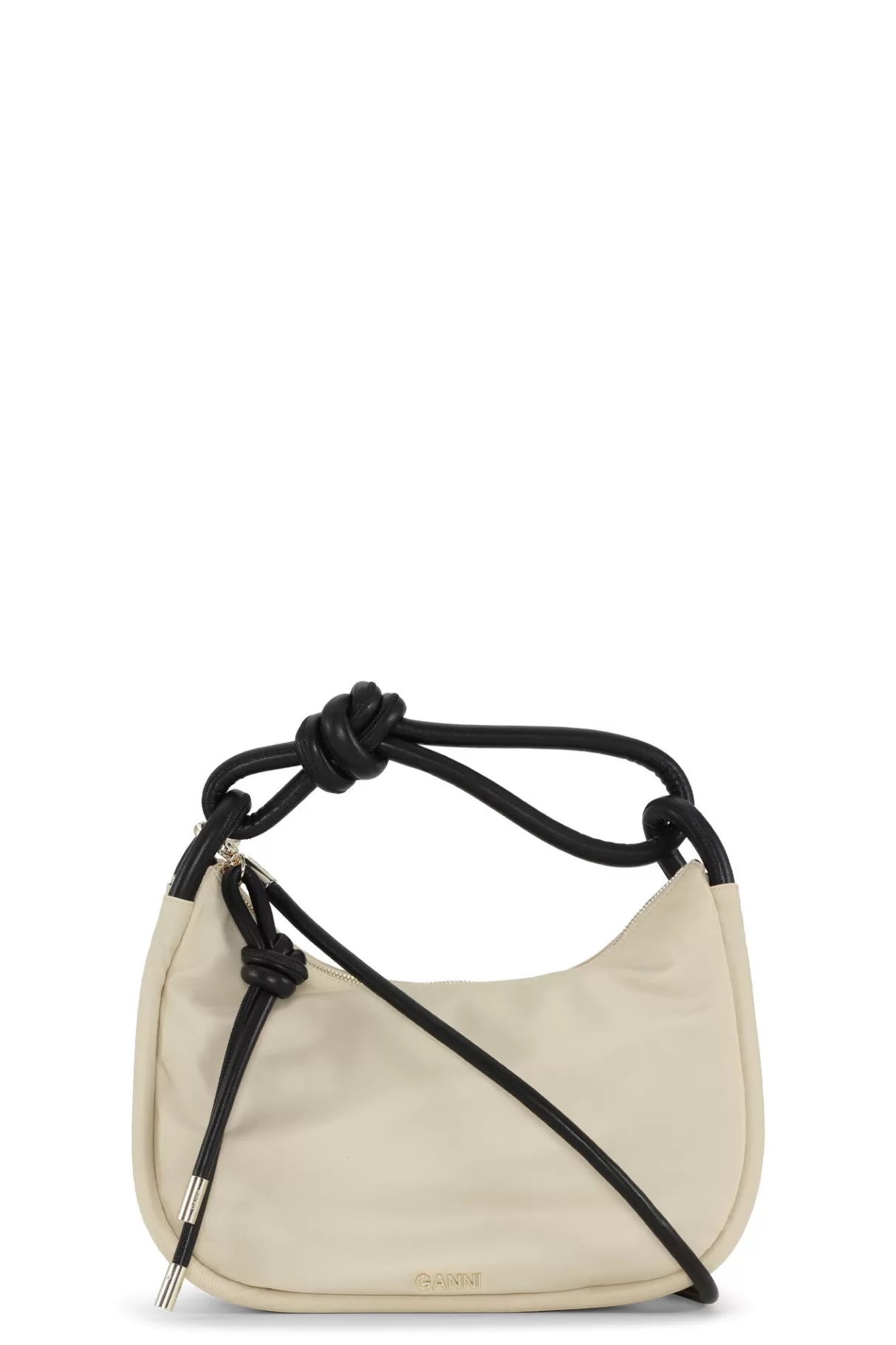 GANNI Handtasche<Knot-Baguette-Tasche Pale Khaki