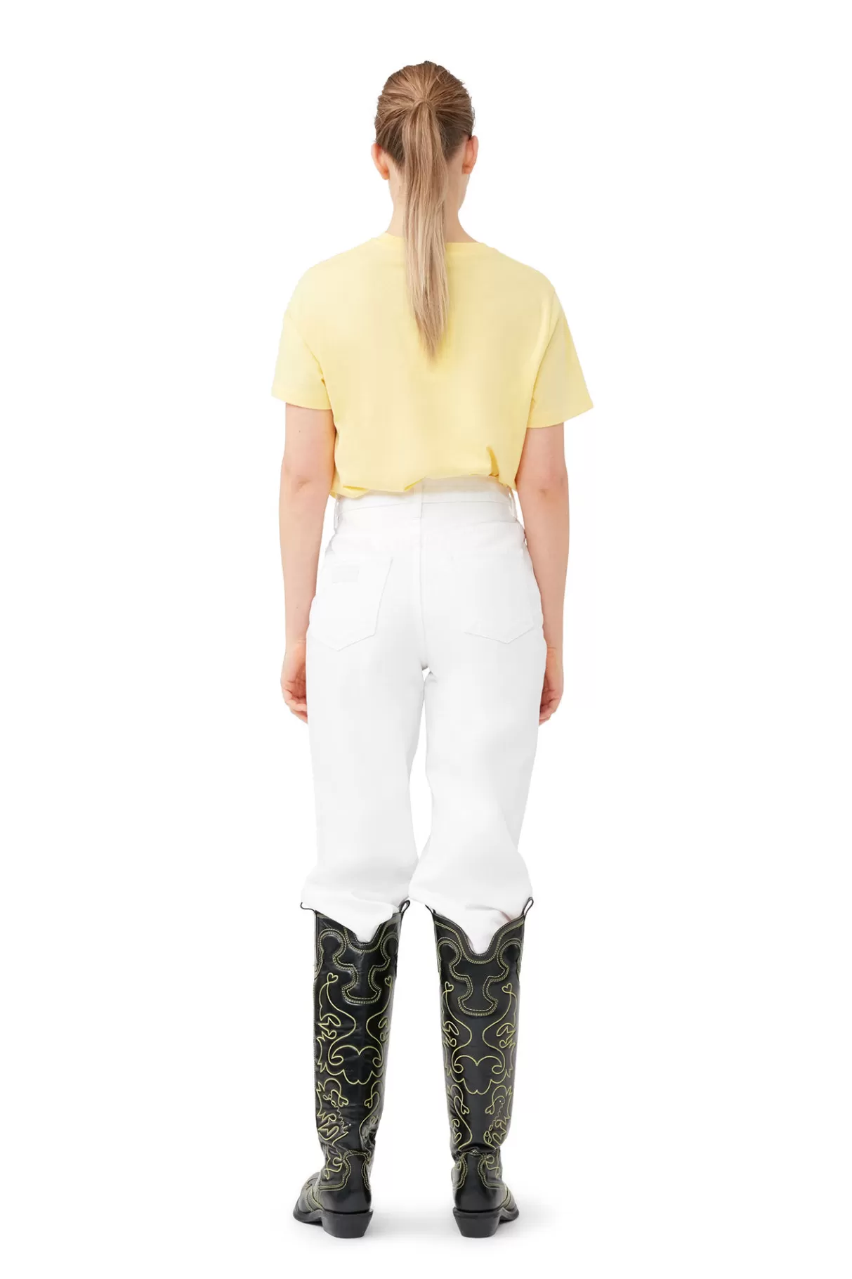 GANNI Tops<Lassiges Banana-T-Shirt Lemon Drop