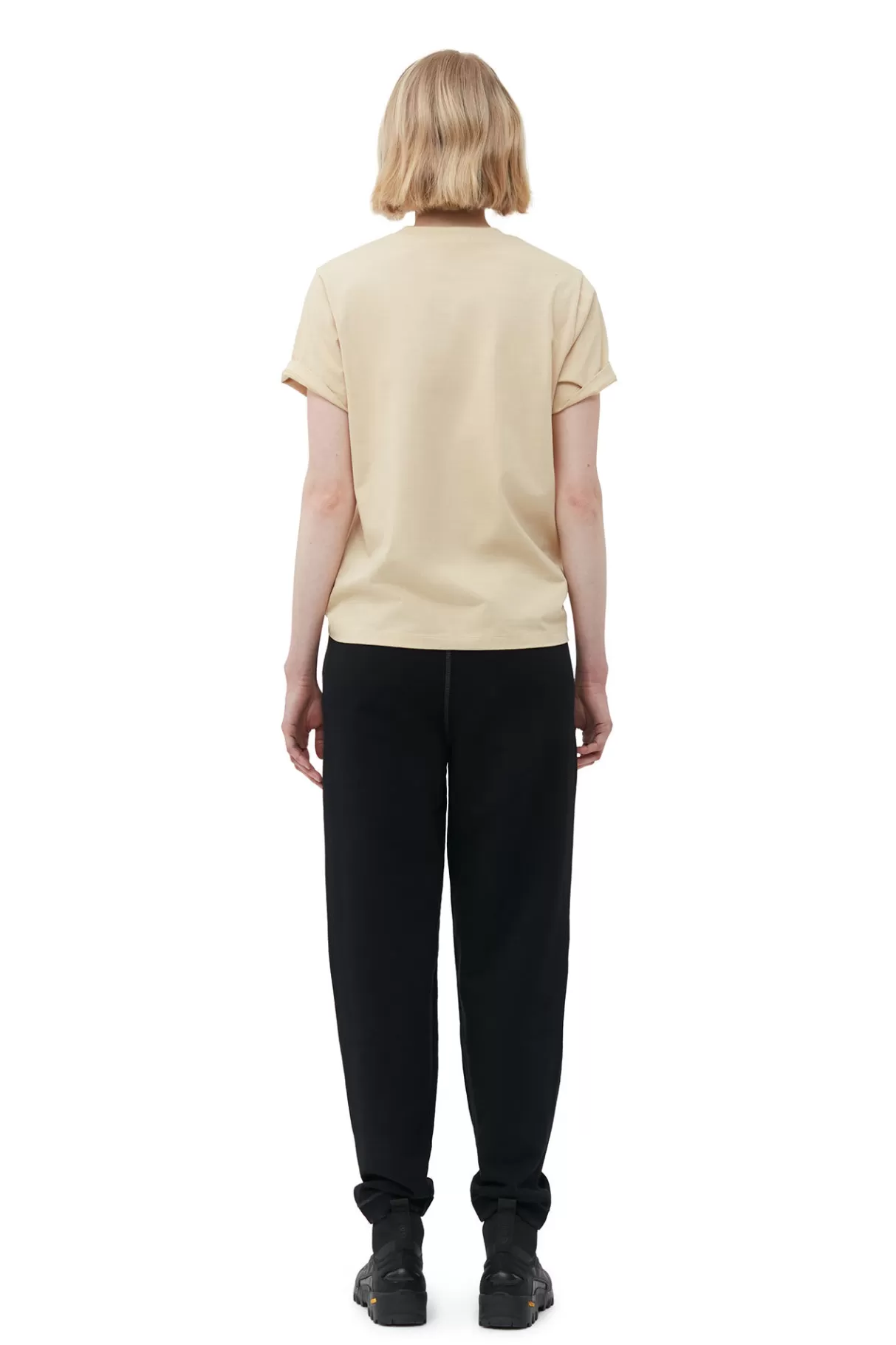 GANNI Tops<Lassiges -T-Shirt Pale Khaki