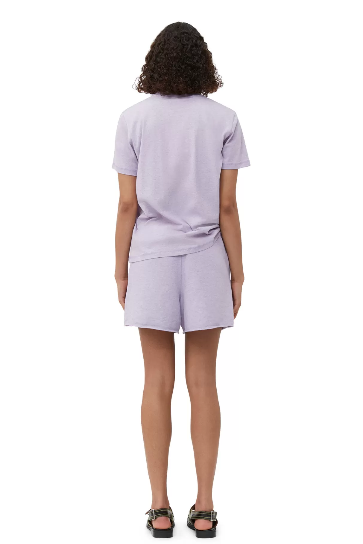 GANNI Tops<Lassiges, Lila T-Shirt Mit O-Ausschnitt Orchid Petal