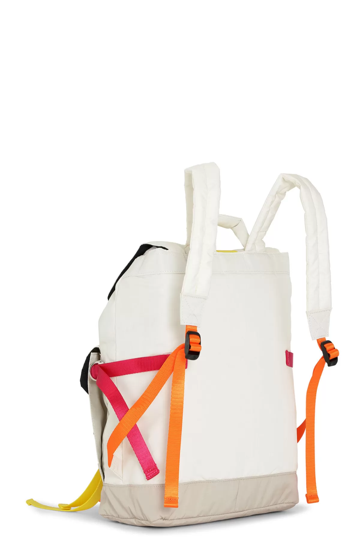 GANNI Rucksack<Mehrfarbiger Rucksack Aus Tech-Gewebe Egret