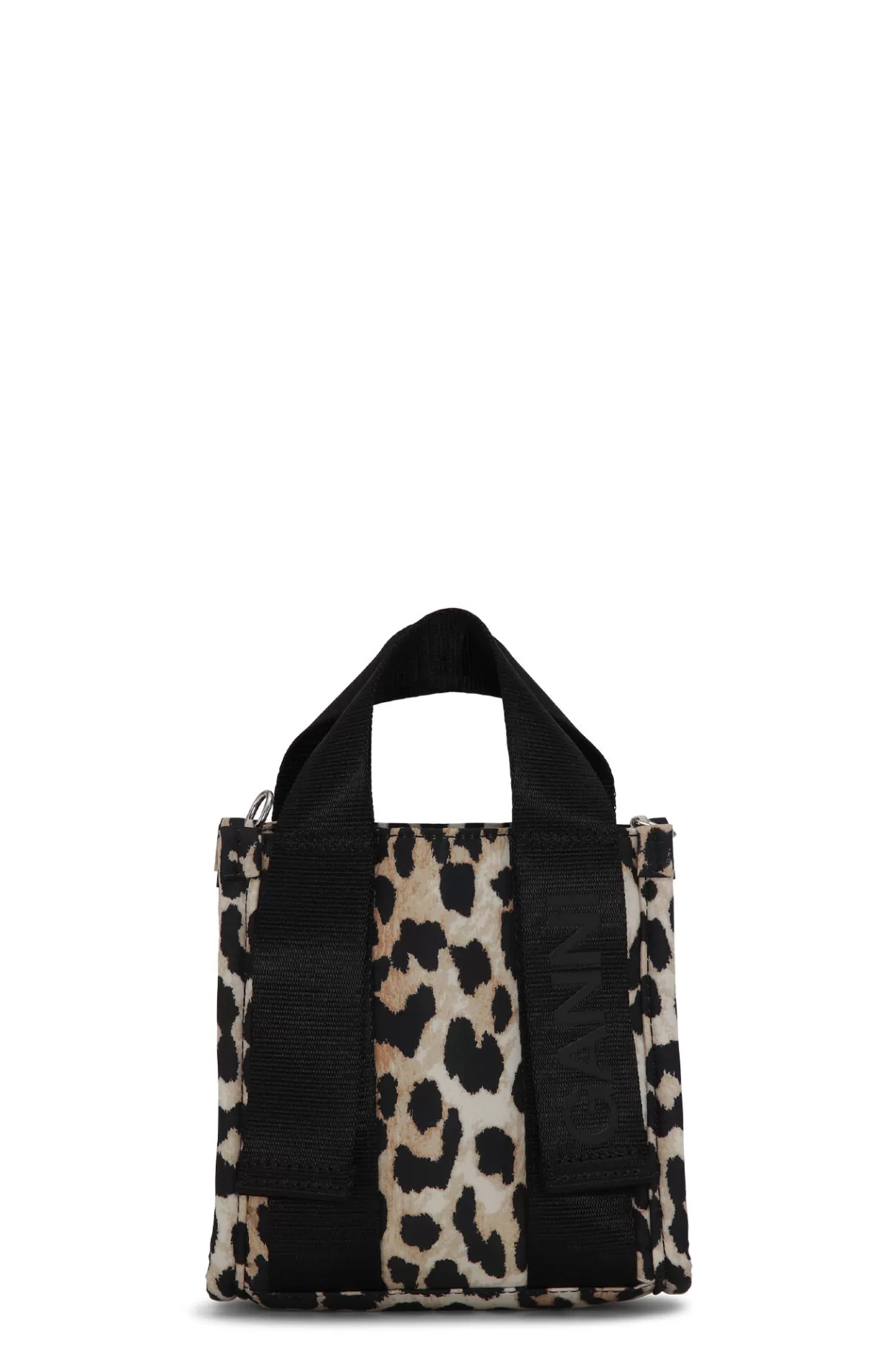 GANNI Handtasche<Mini- En-Tragetasche Aus Tech-Gewebe Leopard