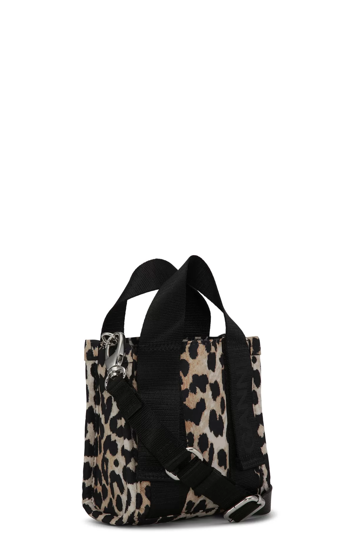 GANNI Handtasche<Mini- En-Tragetasche Aus Tech-Gewebe Leopard