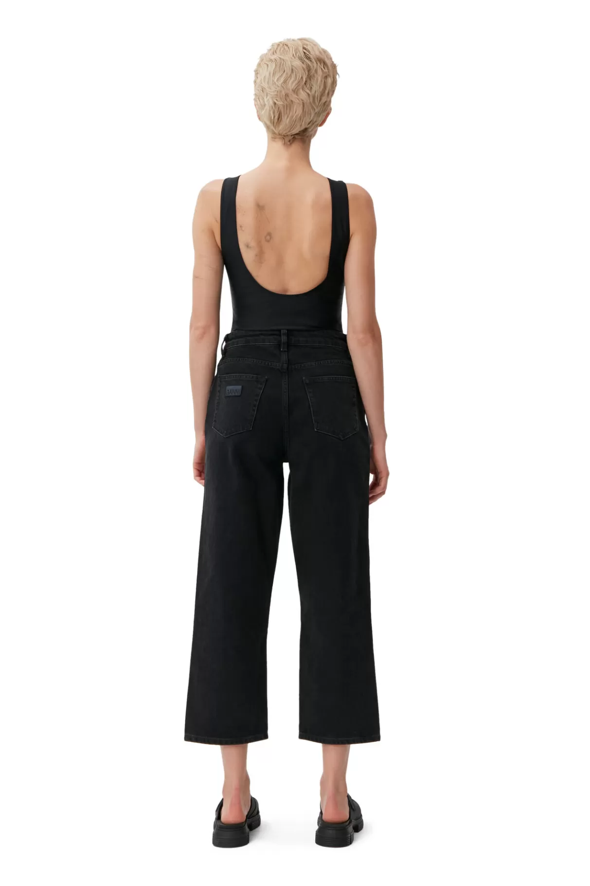 GANNI Hosen<Misy Jeans Washed Black/Black