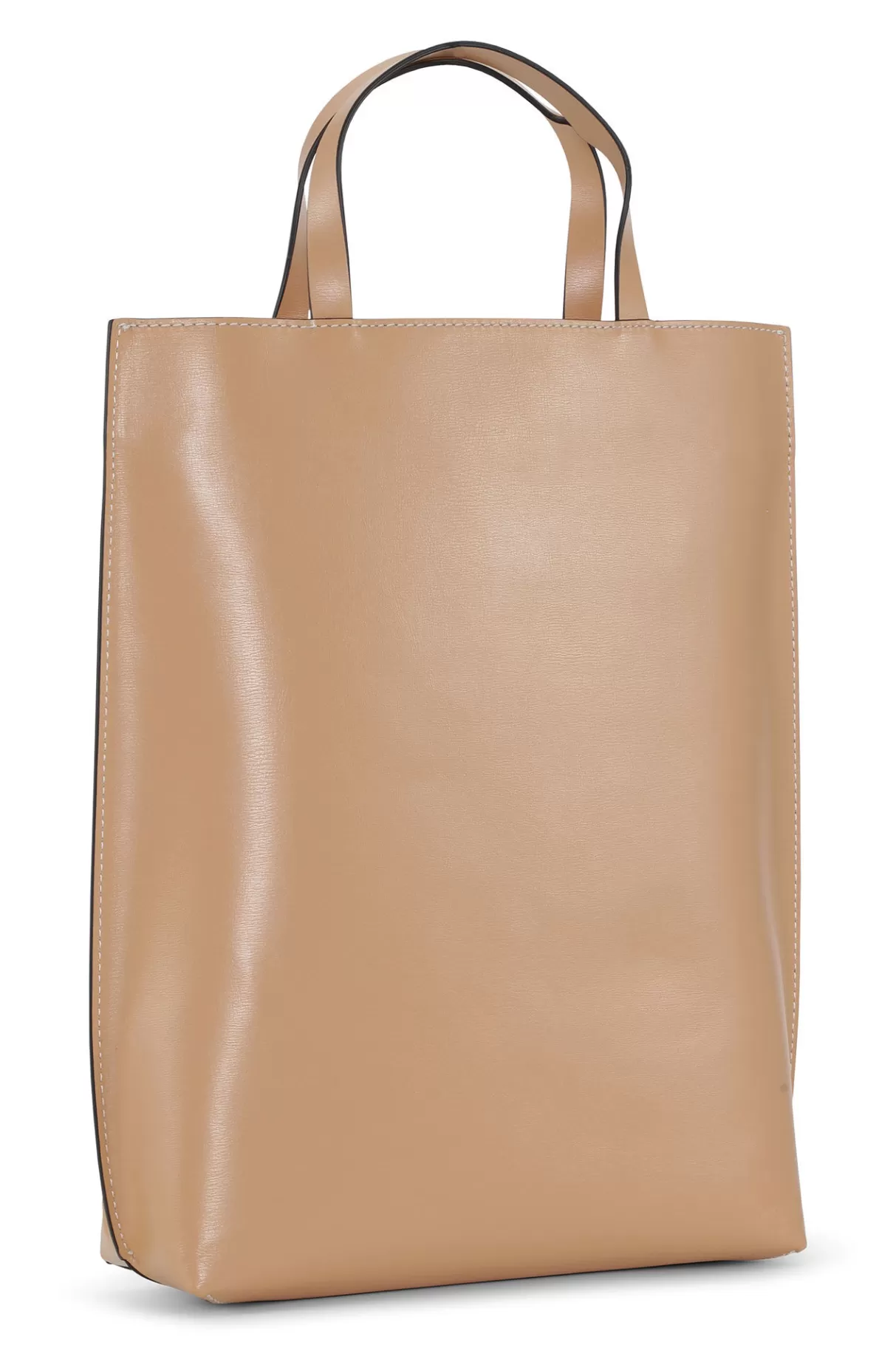 GANNI Handtasche<Mittelgrose Banner-Tragetasche Mit Riemen Tan