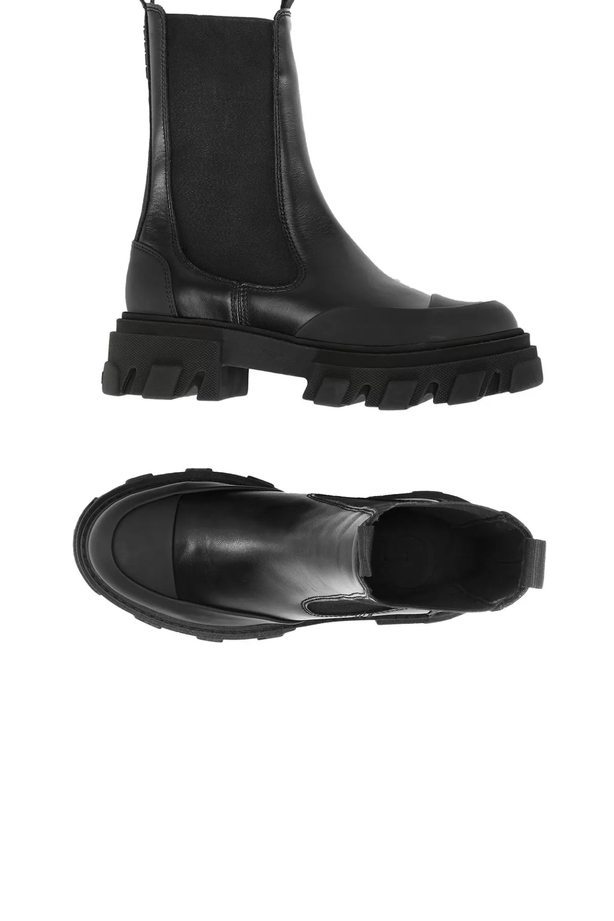 GANNI Stiefel<Mittelhohe Chelsea-Stiefel Black