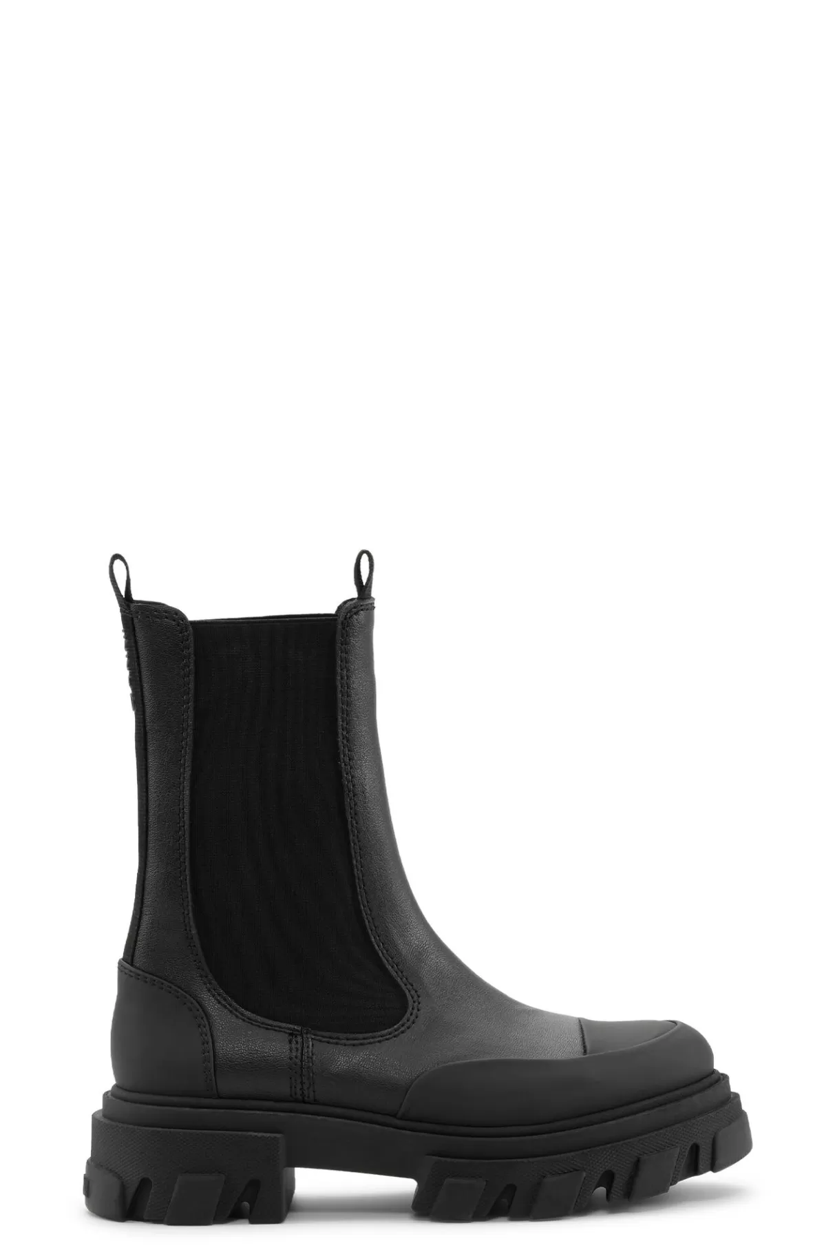 GANNI Stiefel<Mittelhohe Ohoskin-Chelsea-Stiefel Mit Profil Black