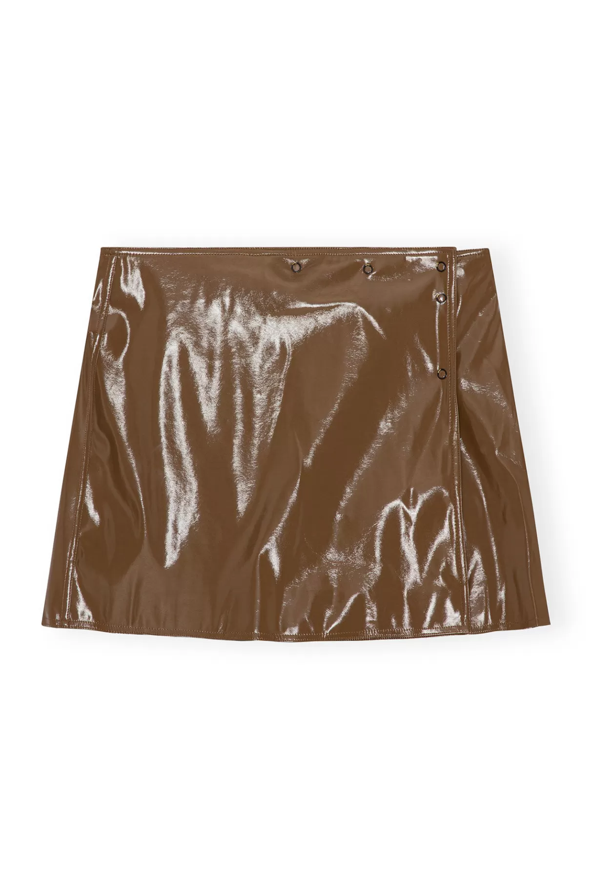 GANNI Röcke<Patent Mini Skirt Teak