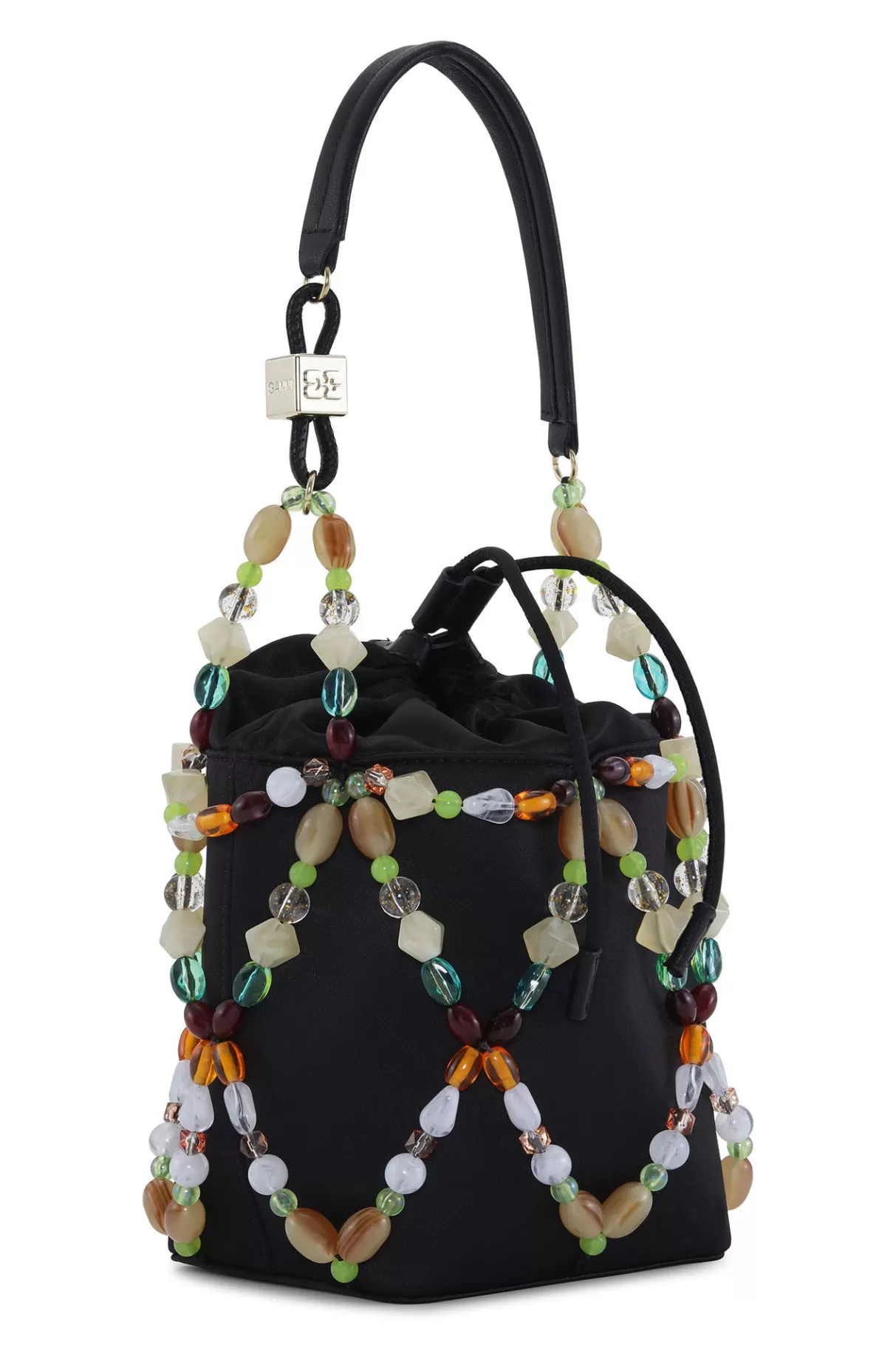 GANNI Handtasche<Perlen-Bucket-Bag Black