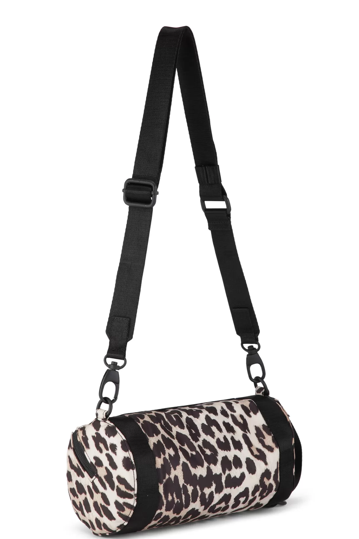 GANNI Umhangetasche<Recycelte Mini-Barrel-Umhangetasche Leopard