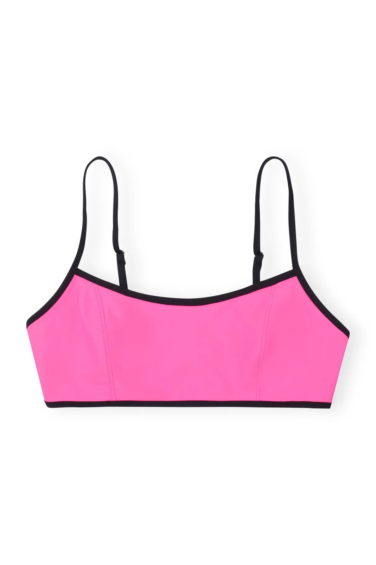 GANNI Bademode<Recycled Cutline Sporty Bikini Top Sugar Plum