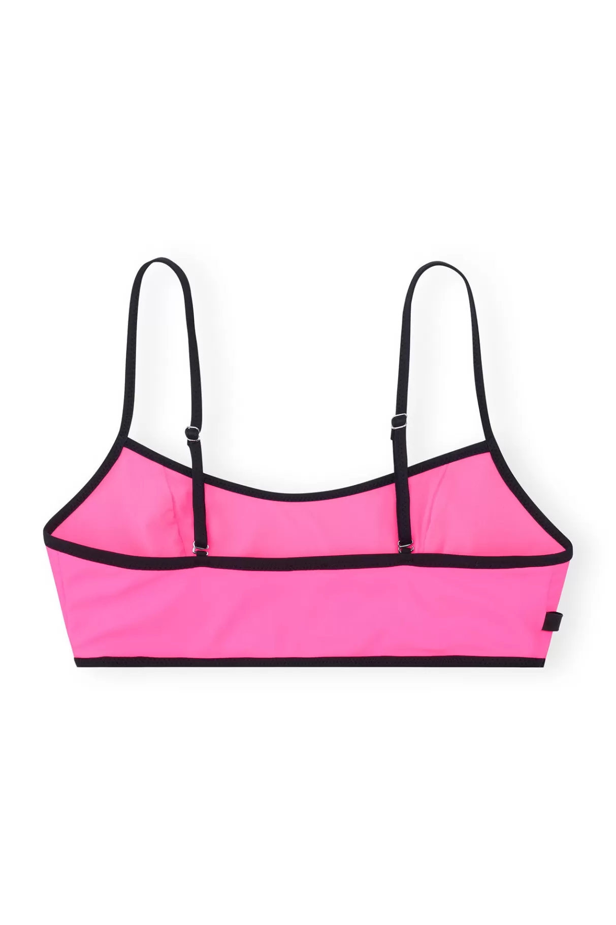 GANNI Bademode<Recycled Cutline Sporty Bikini Top Sugar Plum