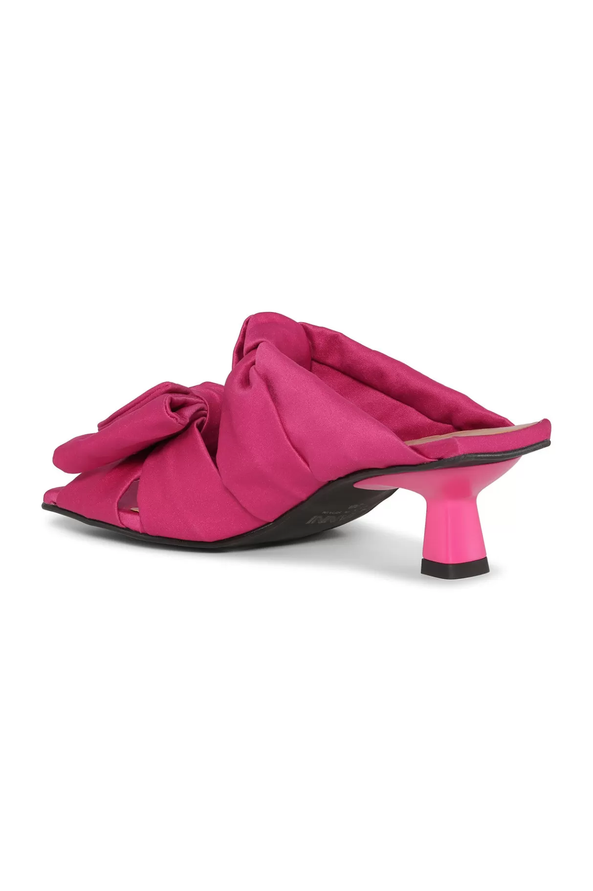 GANNI Mules<Rosa Pantoletten Mit Sanften Schleifen Und Niedrigem Pfennigabsatz Love Potion