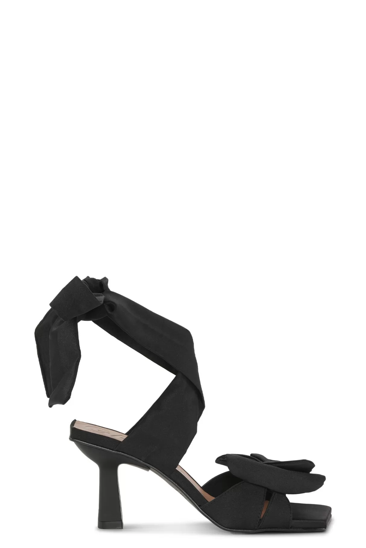 GANNI Absatzschuhe<Sandalen Mit Hohem Absatz Und Sanfter Schleife Black