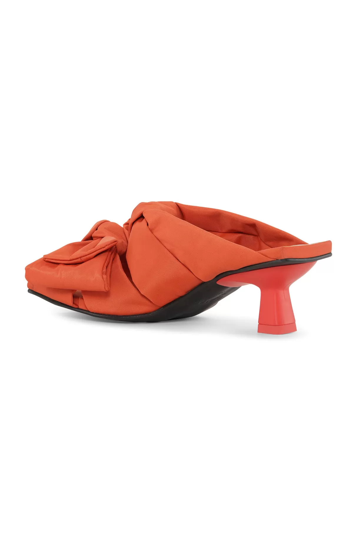 GANNI Absatzschuhe<Sandalen Mit Niedrigem Pfennigabsatz Und Sanfter Schleife Orangeade