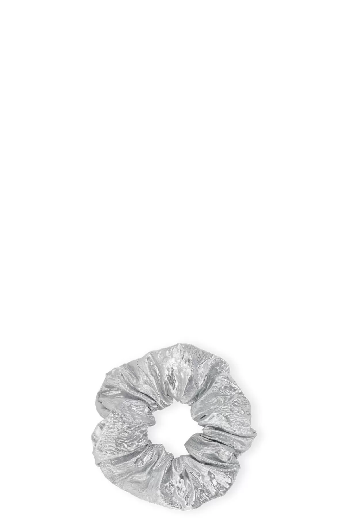 GANNI Haar-Accessoires<Scrunchie Aus Jacquard In Metallic Silver