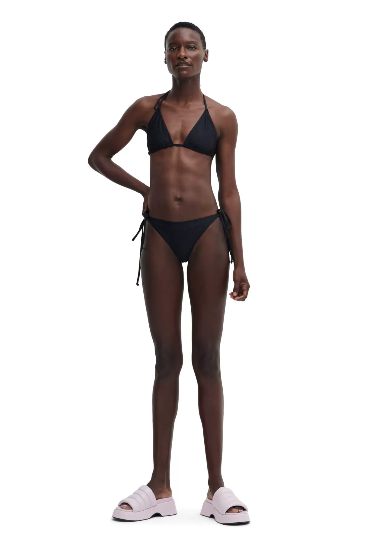 GANNI Bademode<String-Bikiniunterteil Black