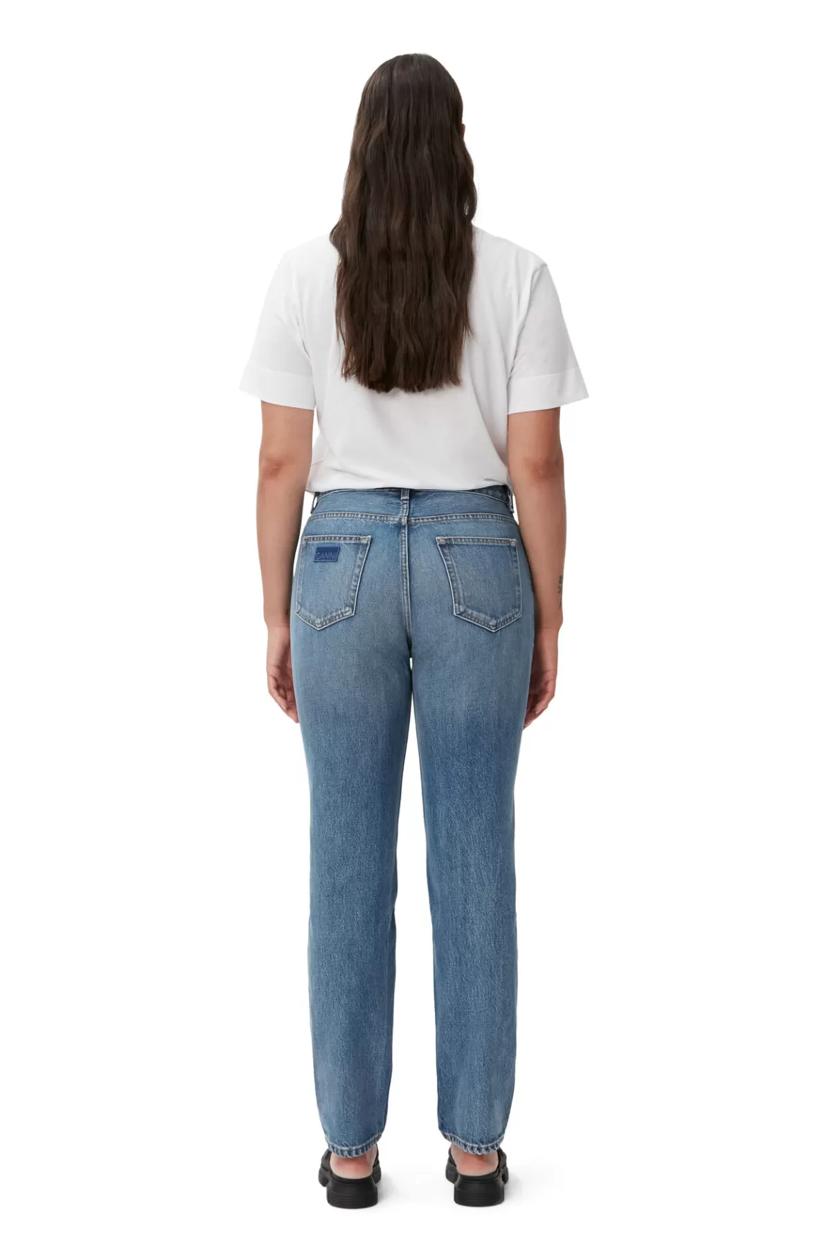 GANNI Hosen<Swigy Jeans Mid Blue Vintage