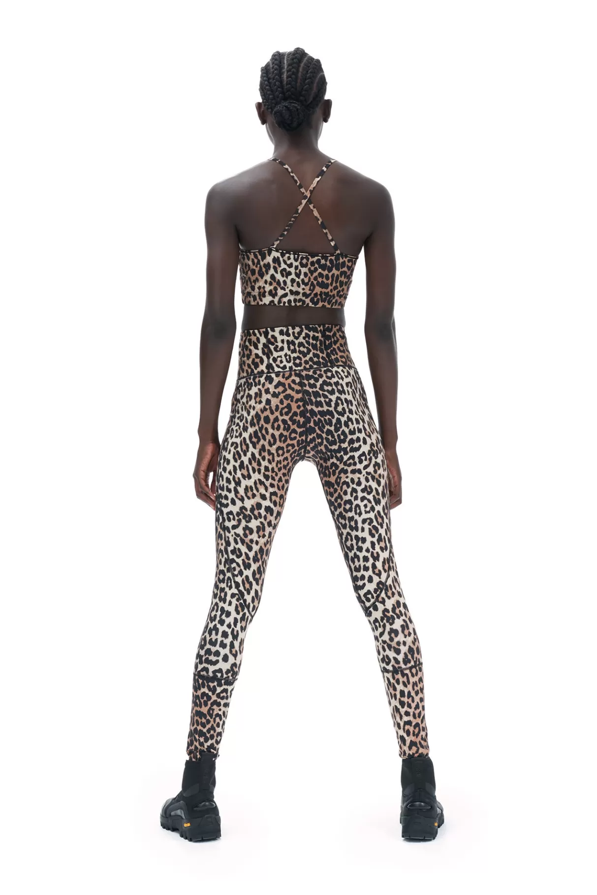 GANNI Hosen<Ultra-High-Waist-Sportleggings Leopard