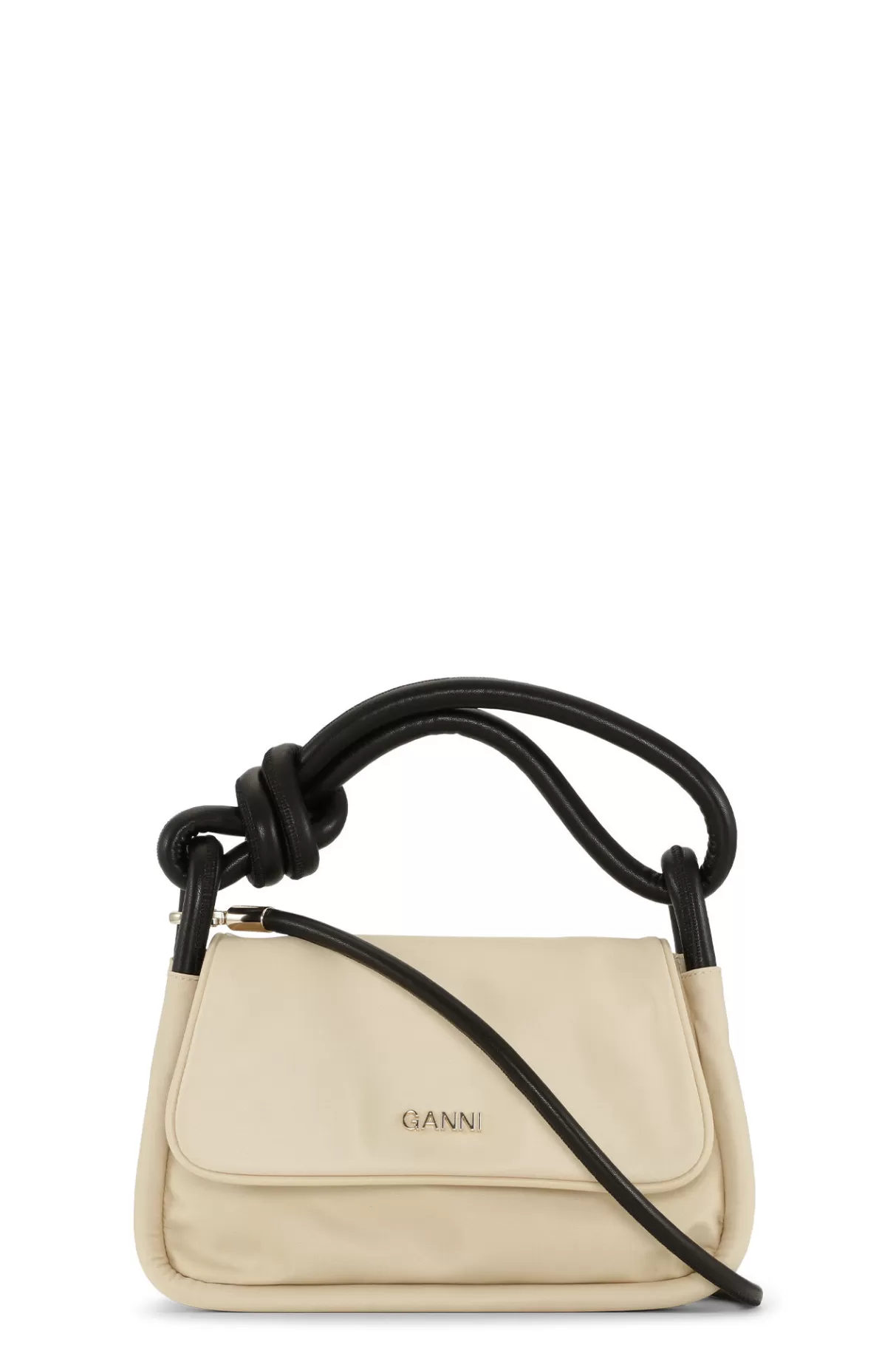 GANNI Handtasche<Umklappbare Tasche Mit Knoten Pale Khaki